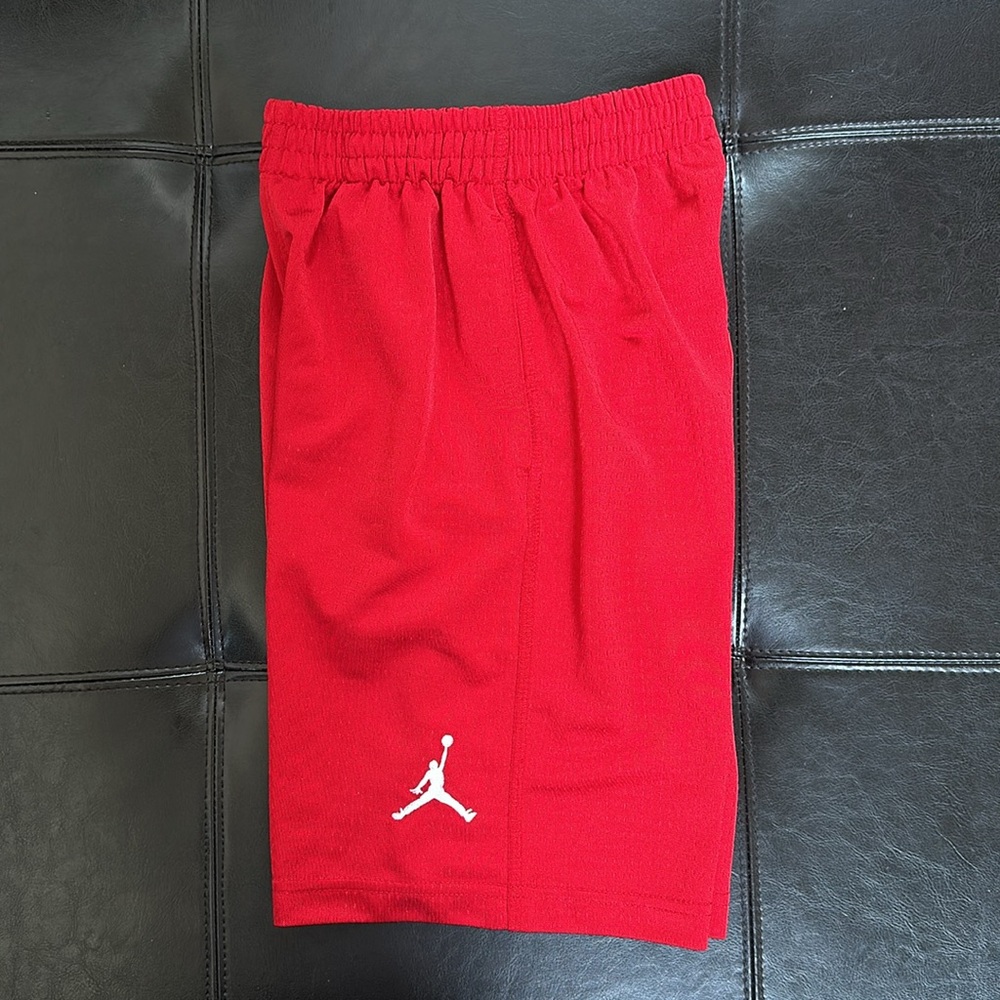 Jordan brand red polyester shorts